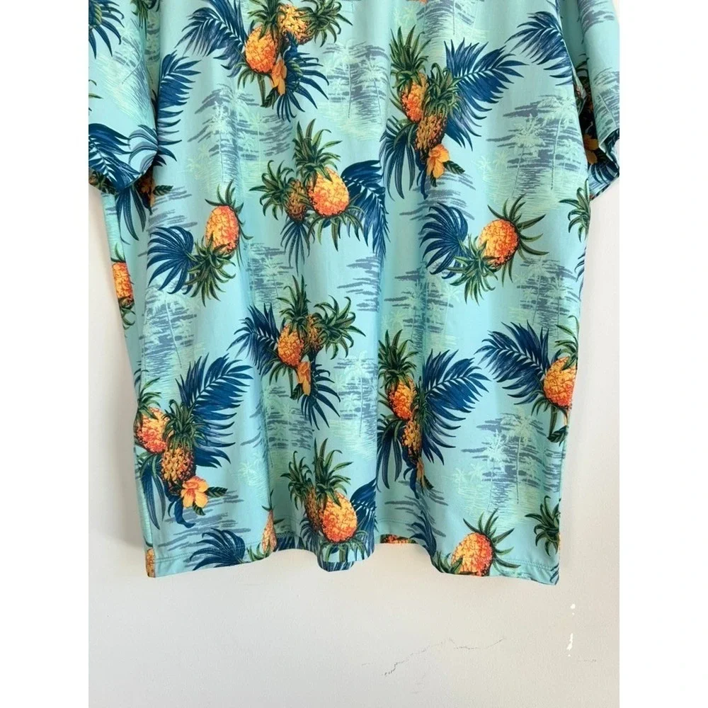 Tommy Bahama Islandzone Polo XL Palm Desert Pina Hawaiian Resortwear UPF Wicking